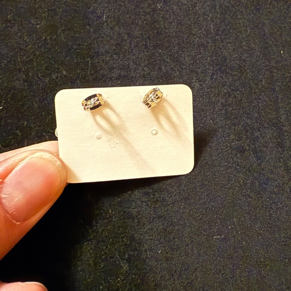 Dior Silver Rhinestone Earrings - Picture 3 of 3